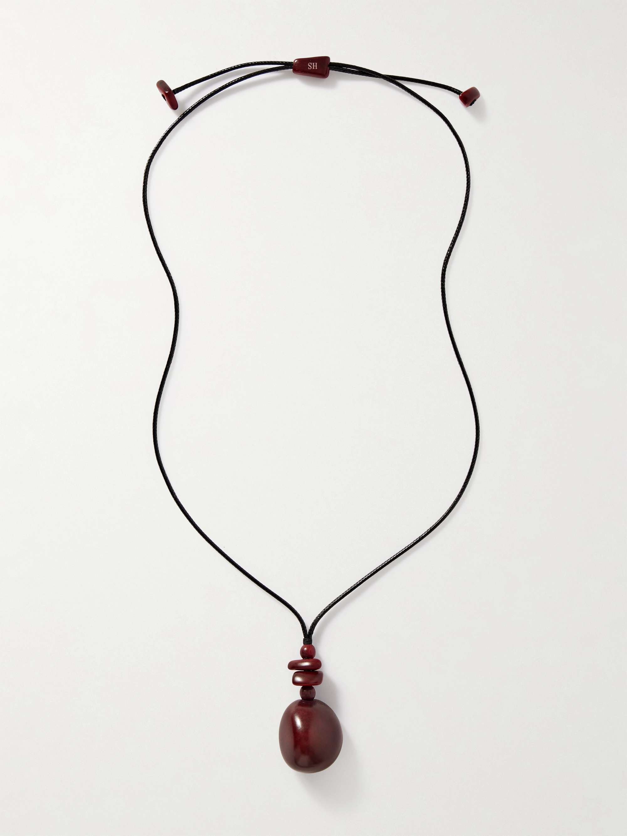 吊墜 Tagua 和皮革項鍊