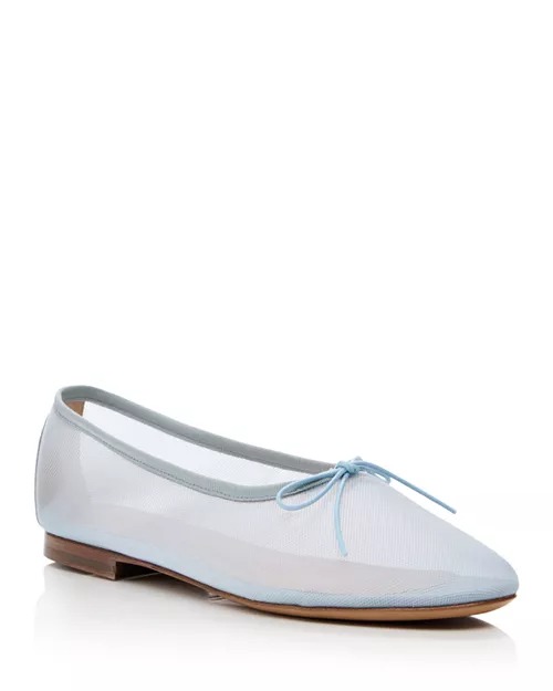 Mansur Gavriel，夢幻網布芭蕾平底鞋