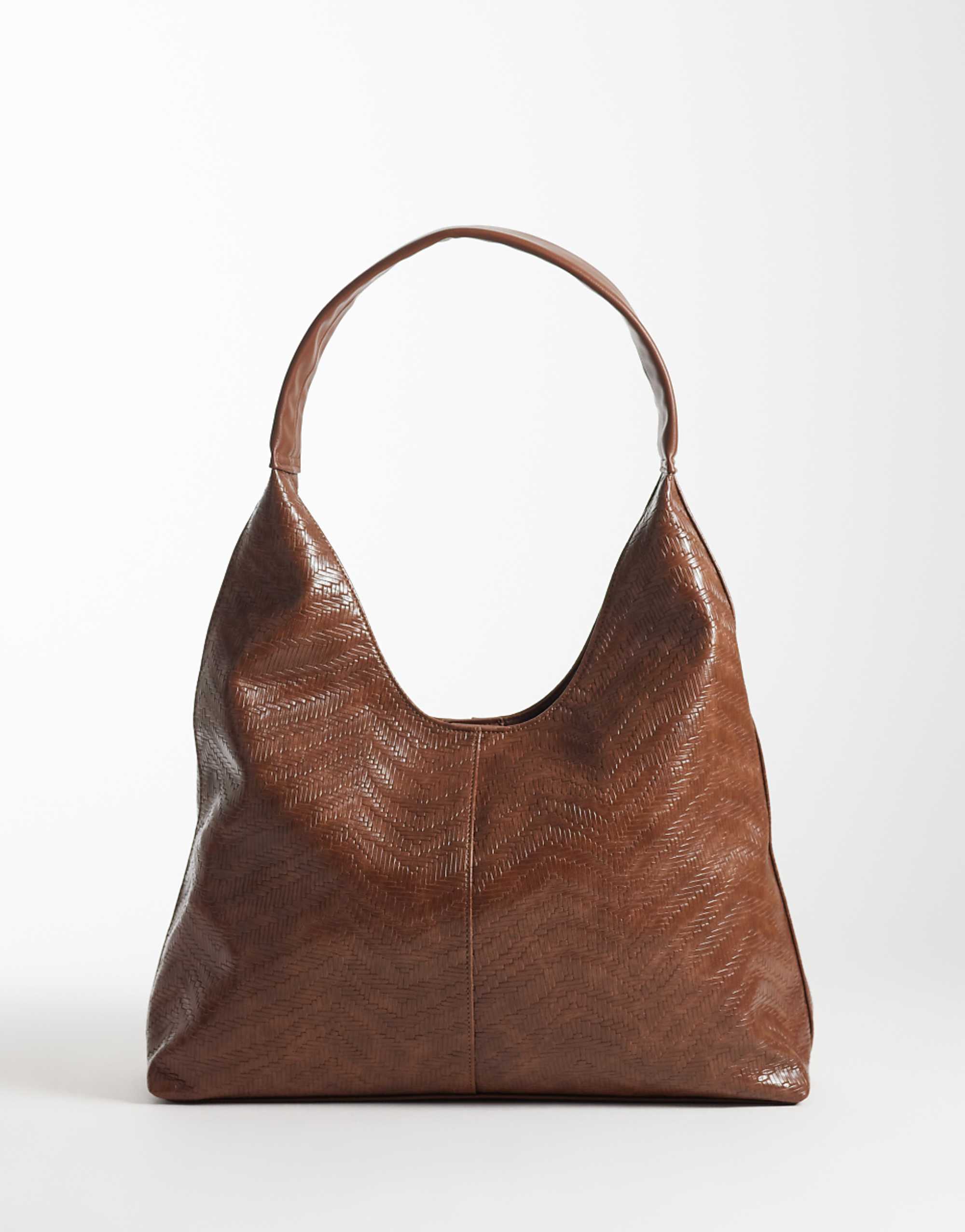 Asos Design 巧克力編織勺形托特包