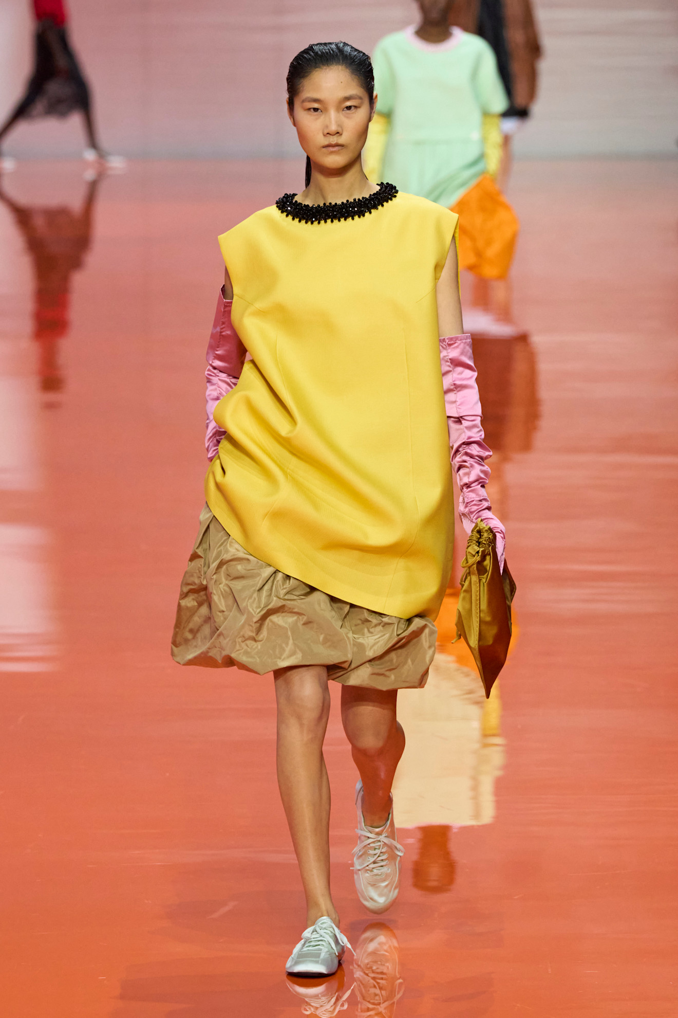 Prada 2026 春夏秀場模特兒。