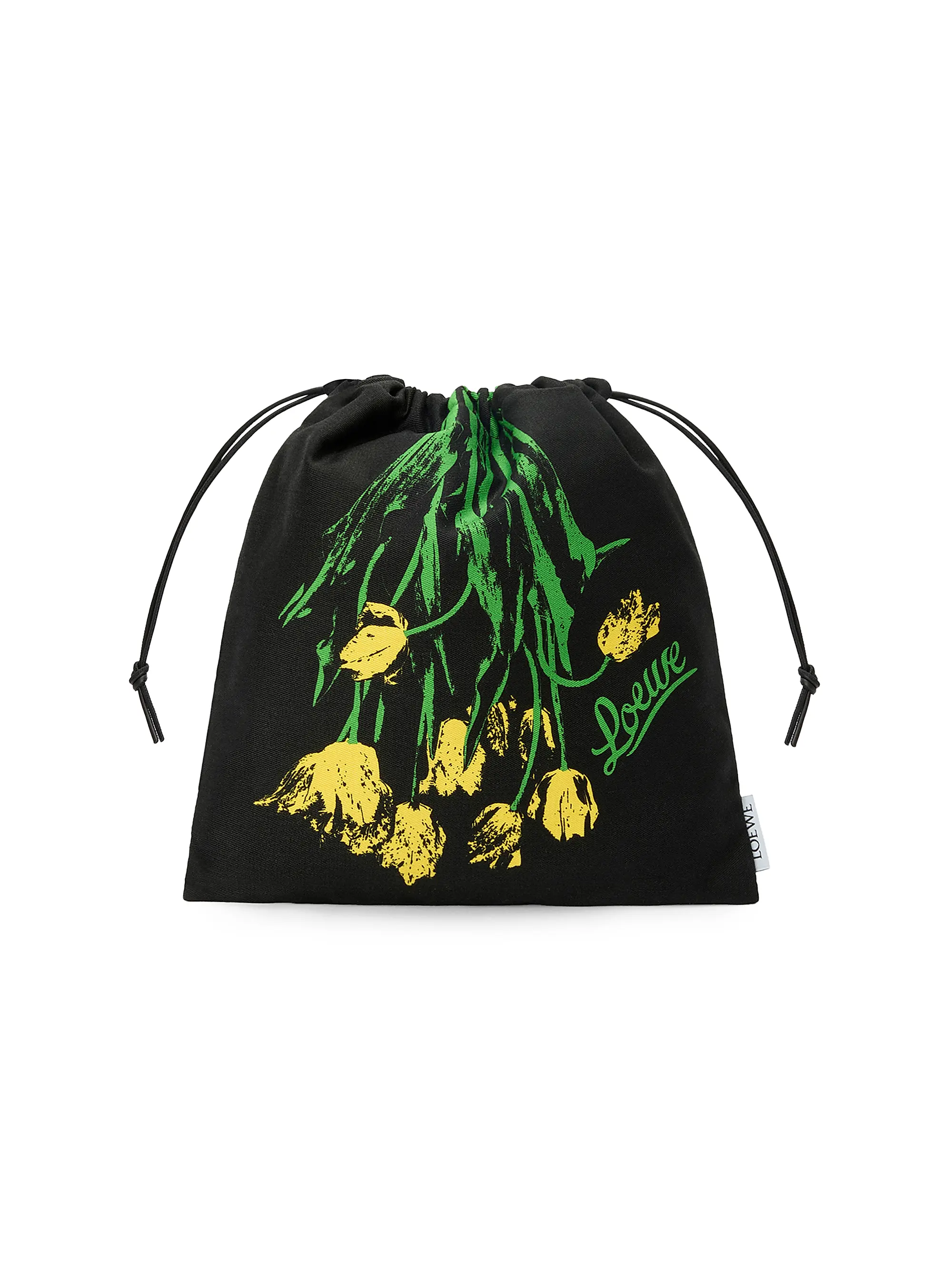 Loewe X Paula's Ibiza 鬱金香抽繩手拿包