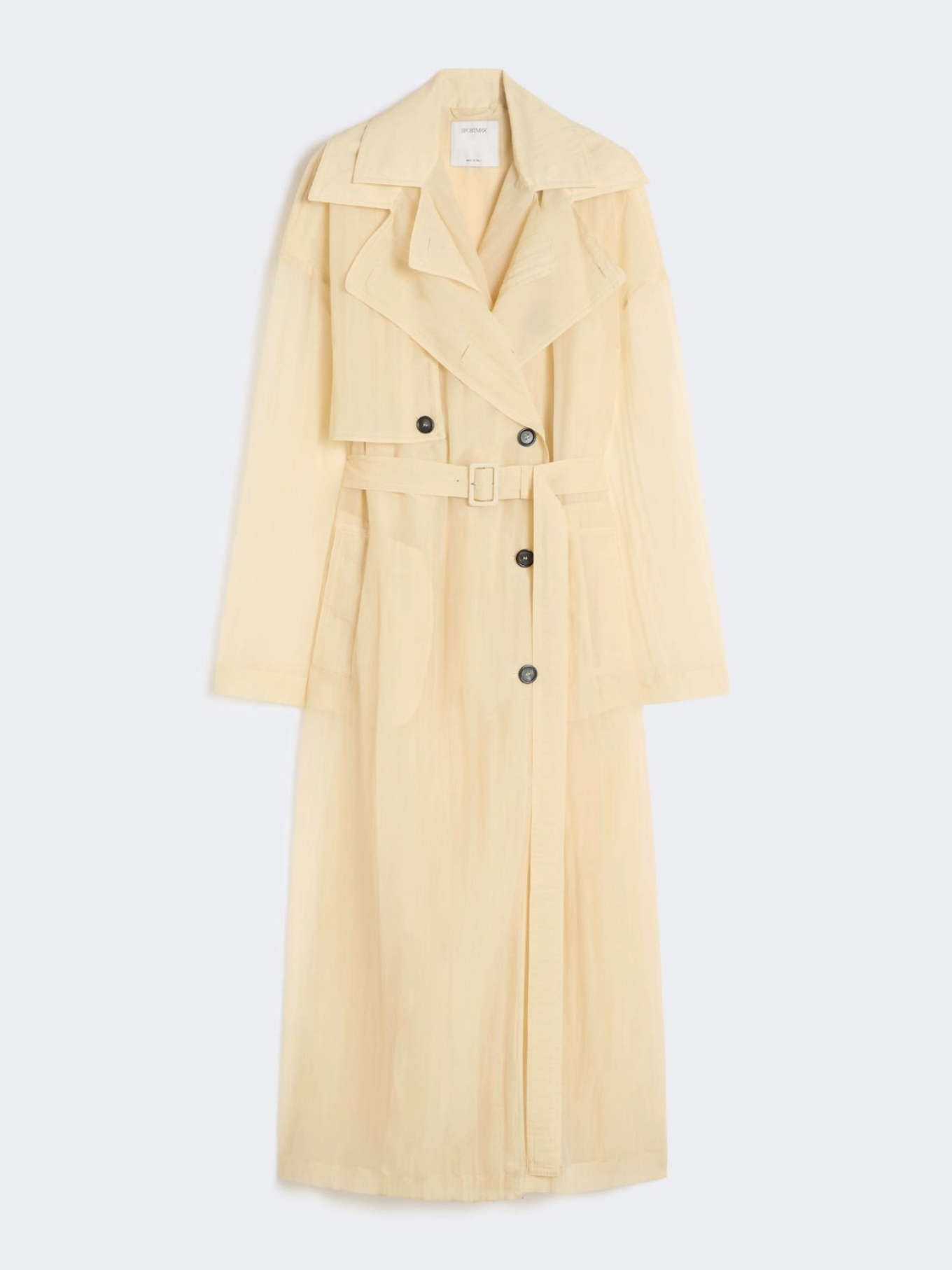 Max Mara，兩件式科技布料風衣 - 香草色