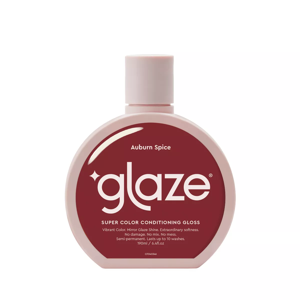 Glaze Supergloss 色彩調理髮蠟 - 奧本香料 - 暖紅色 - 6.4 液體盎司