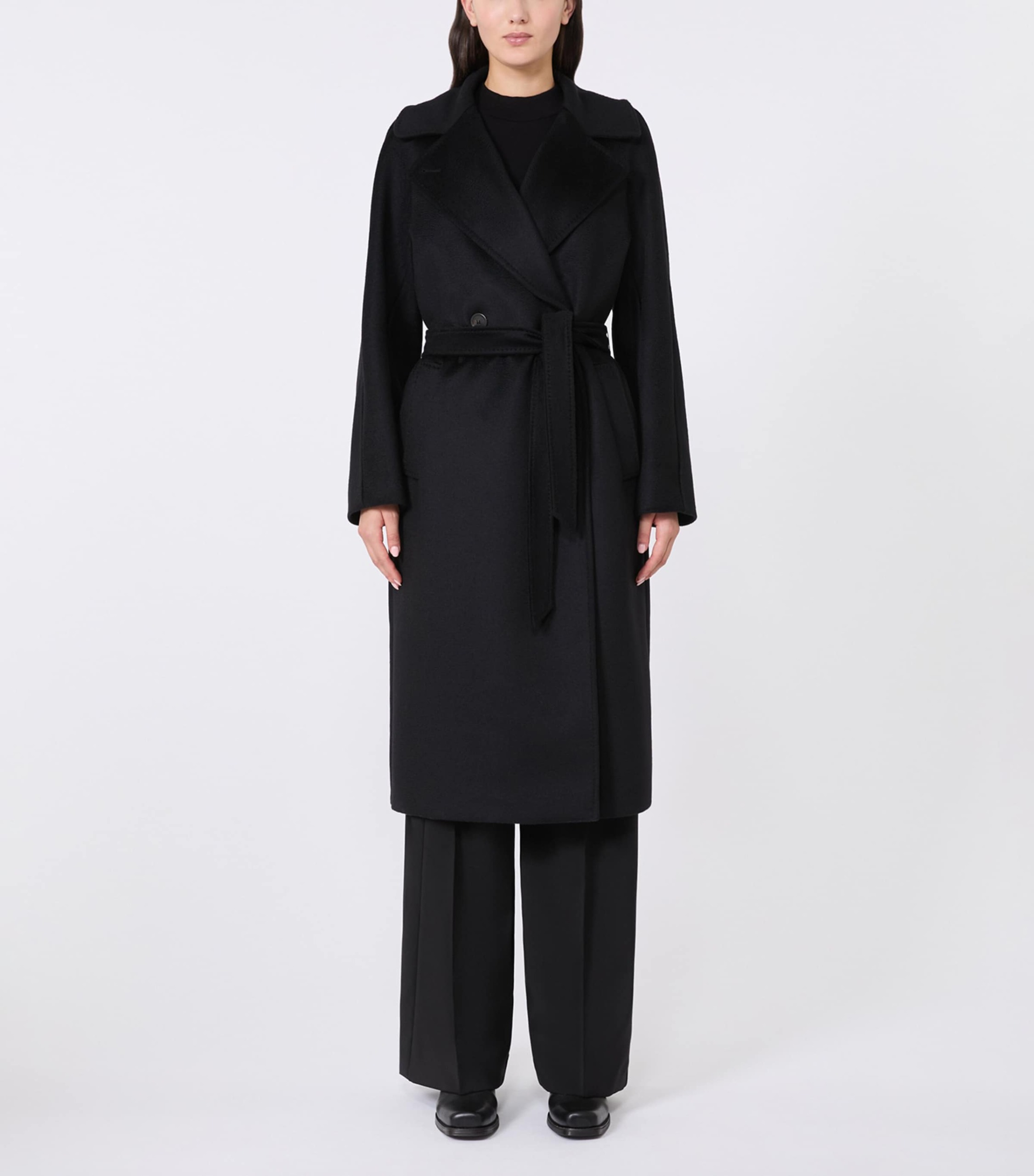 Weekend Max Mara 初剪羊毛束帶大衣