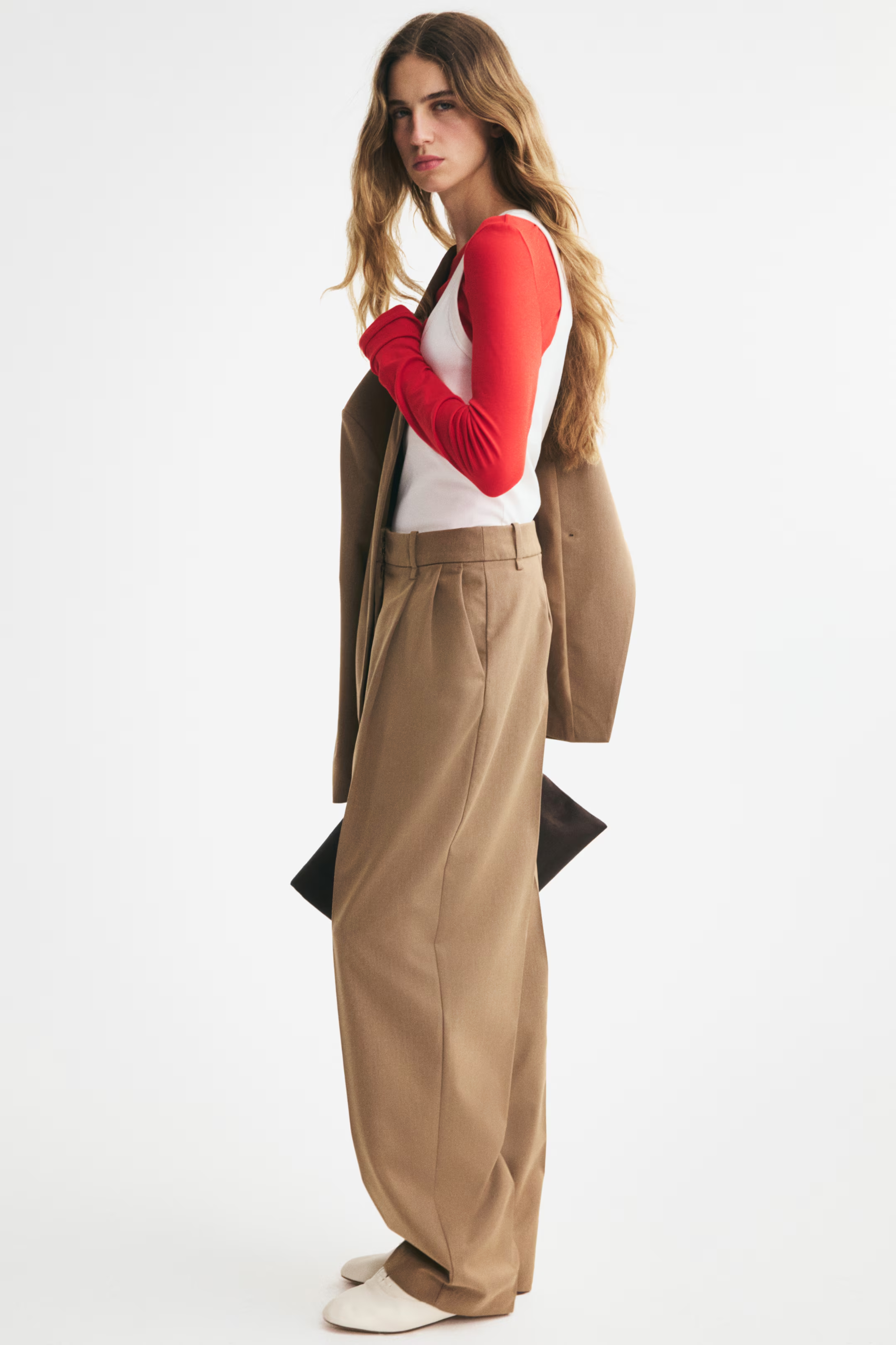 H&M，訂製斜紋長褲