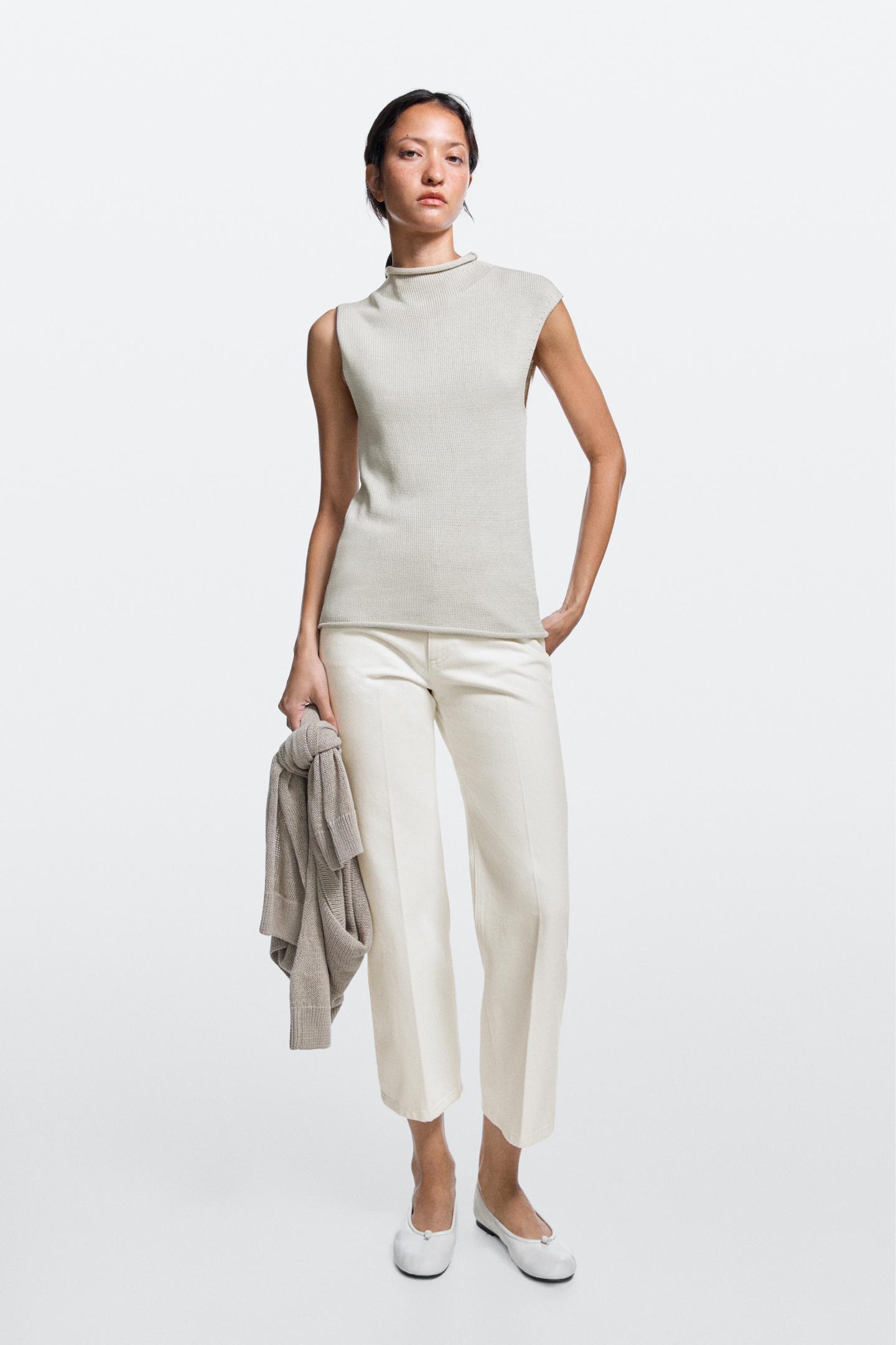 Massimo Dutti，中腰九分喇叭牛仔褲