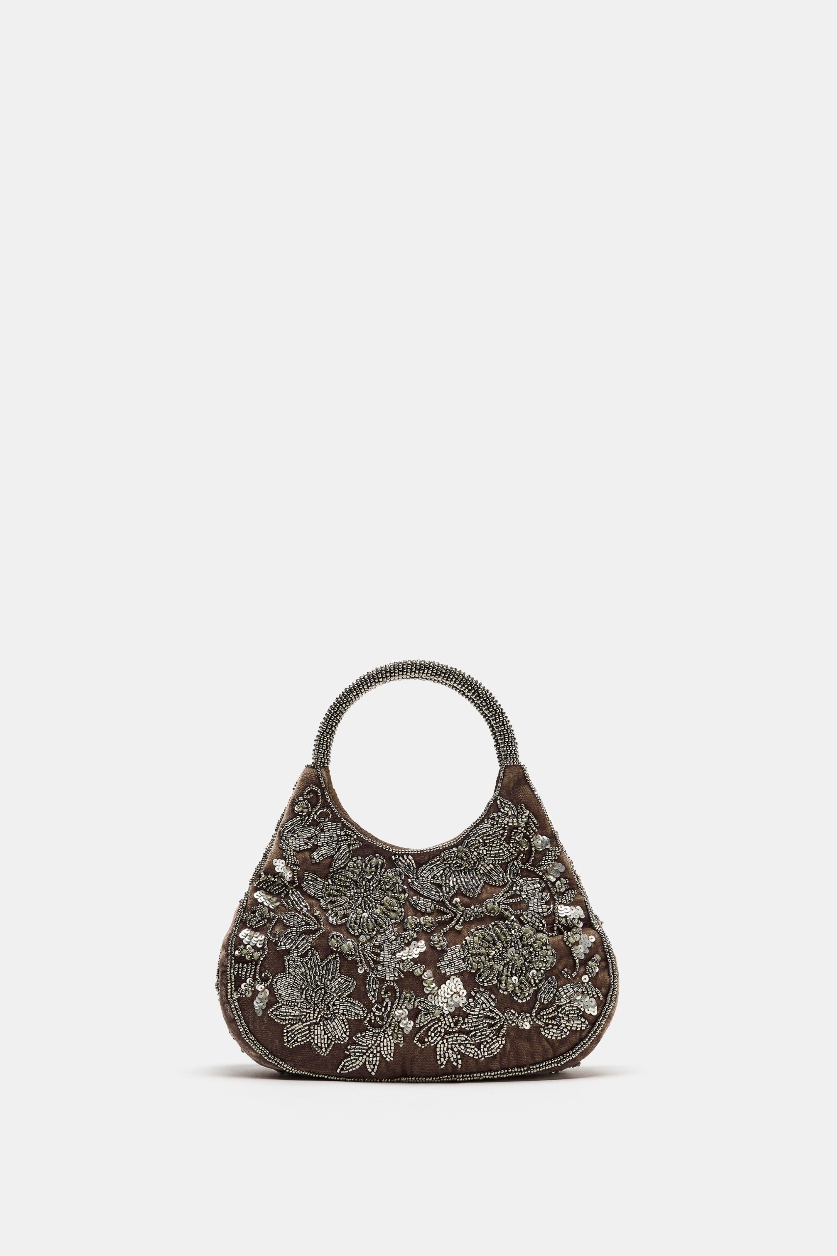 ZARA，串珠手提包