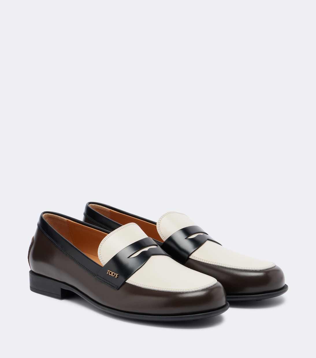 黑色 Penny 皮革樂福鞋 - Tods