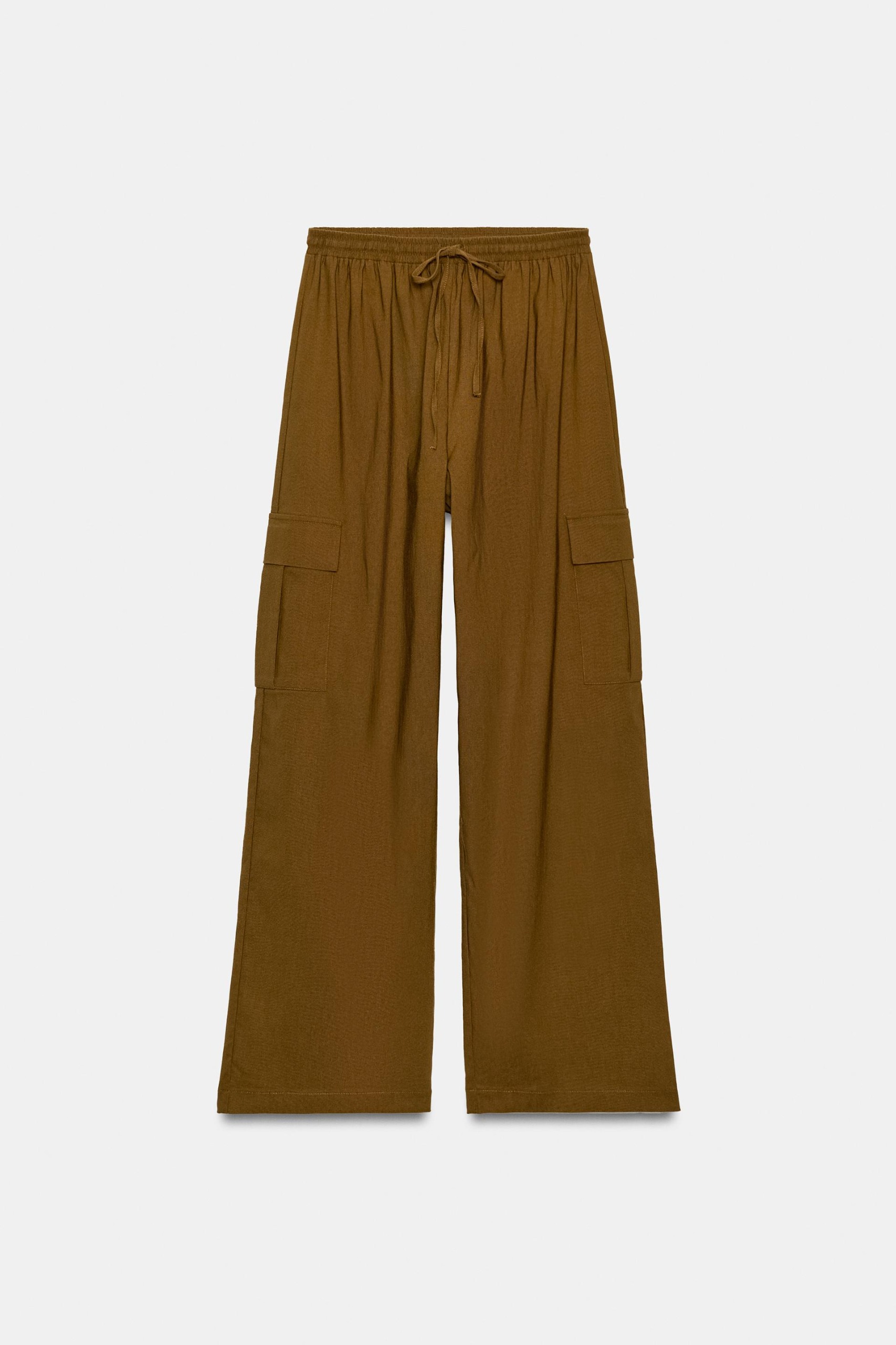 ZARA，直筒工裝褲