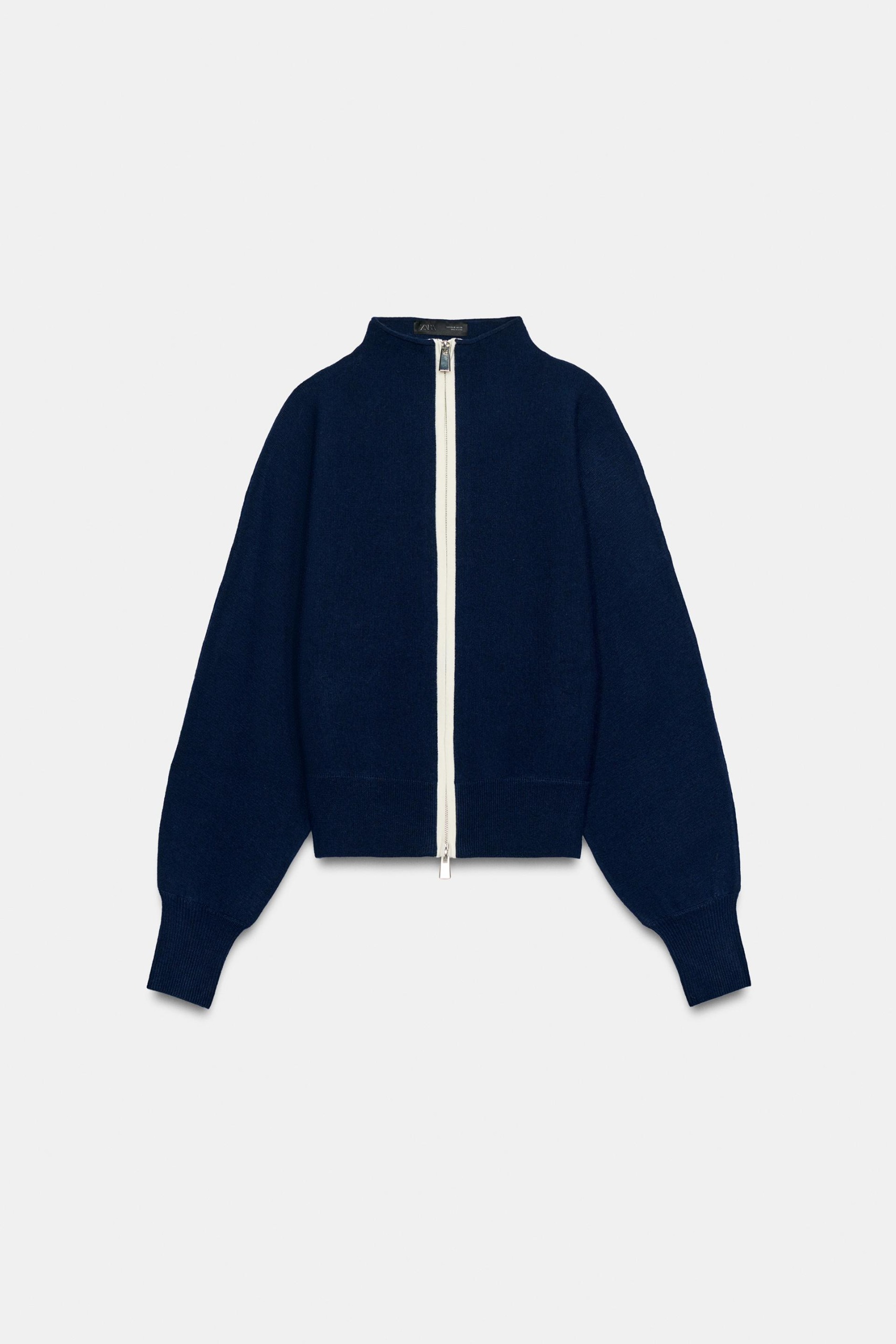ZARA，拉鍊開襟衫