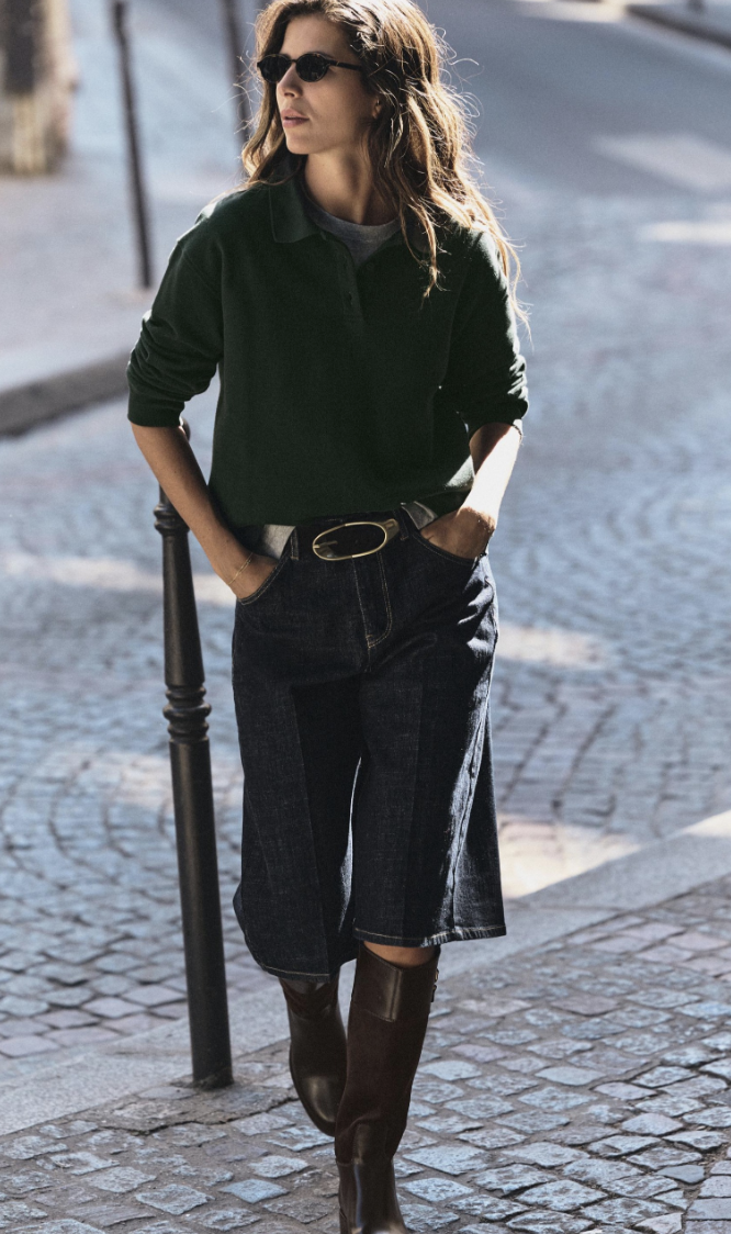 Zara 2026 年秋季色彩趨勢：苔蘚綠。