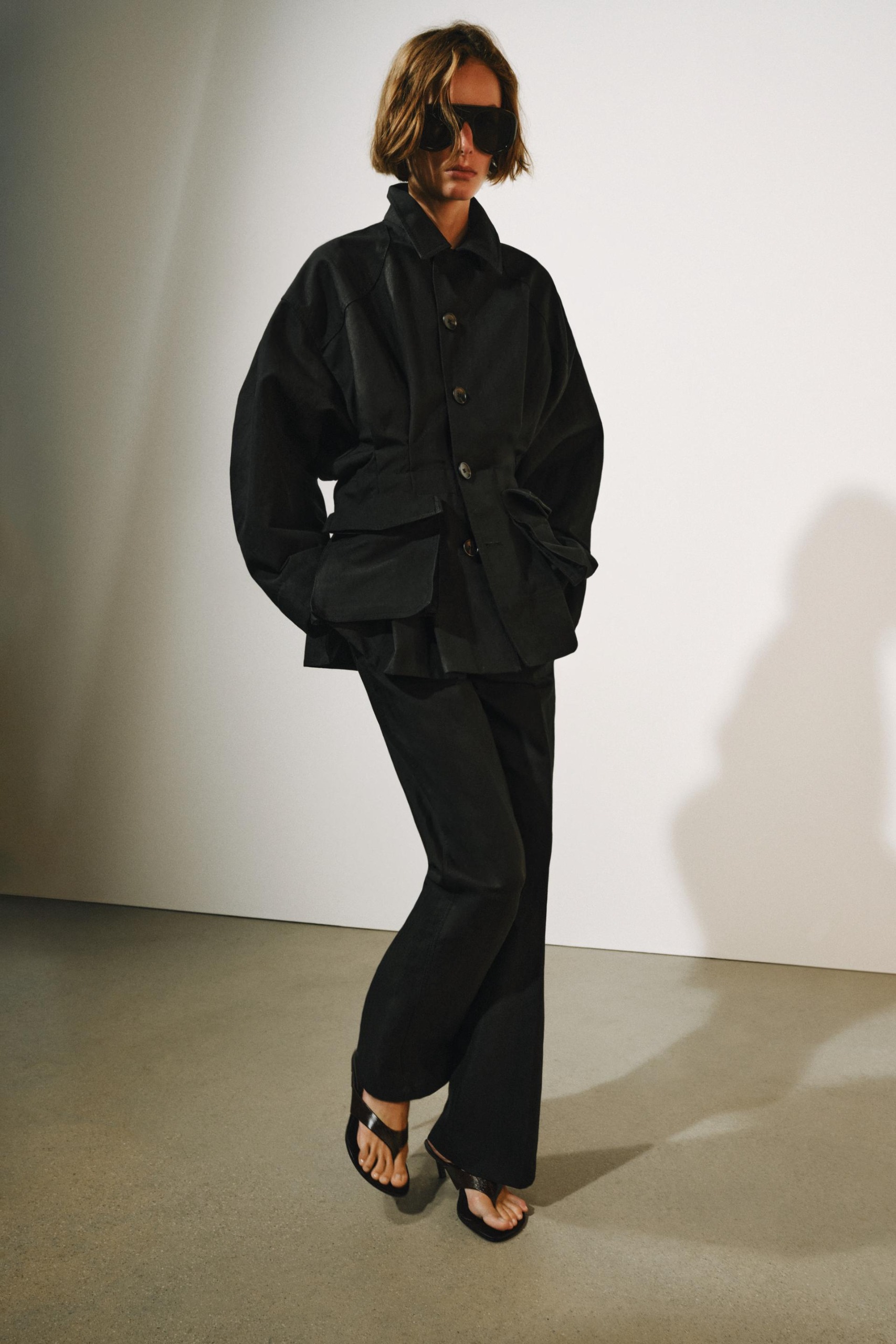 Zw Collection 口袋夾克 - 黑色 - Xs
