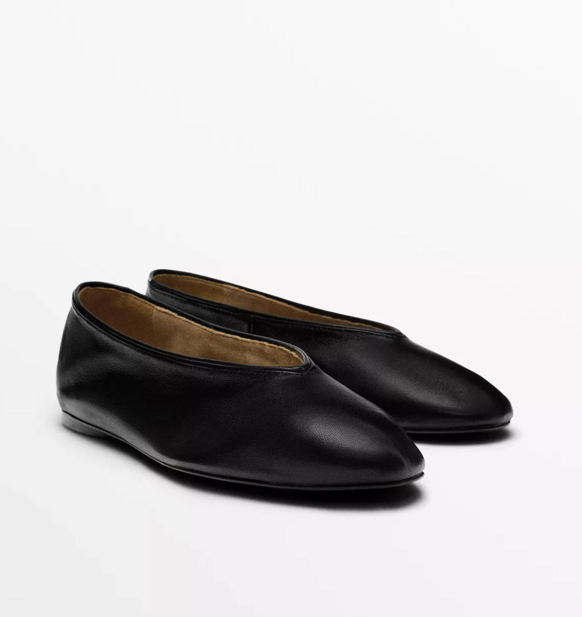 Massimo Dutti，軟皮芭蕾舞鞋
