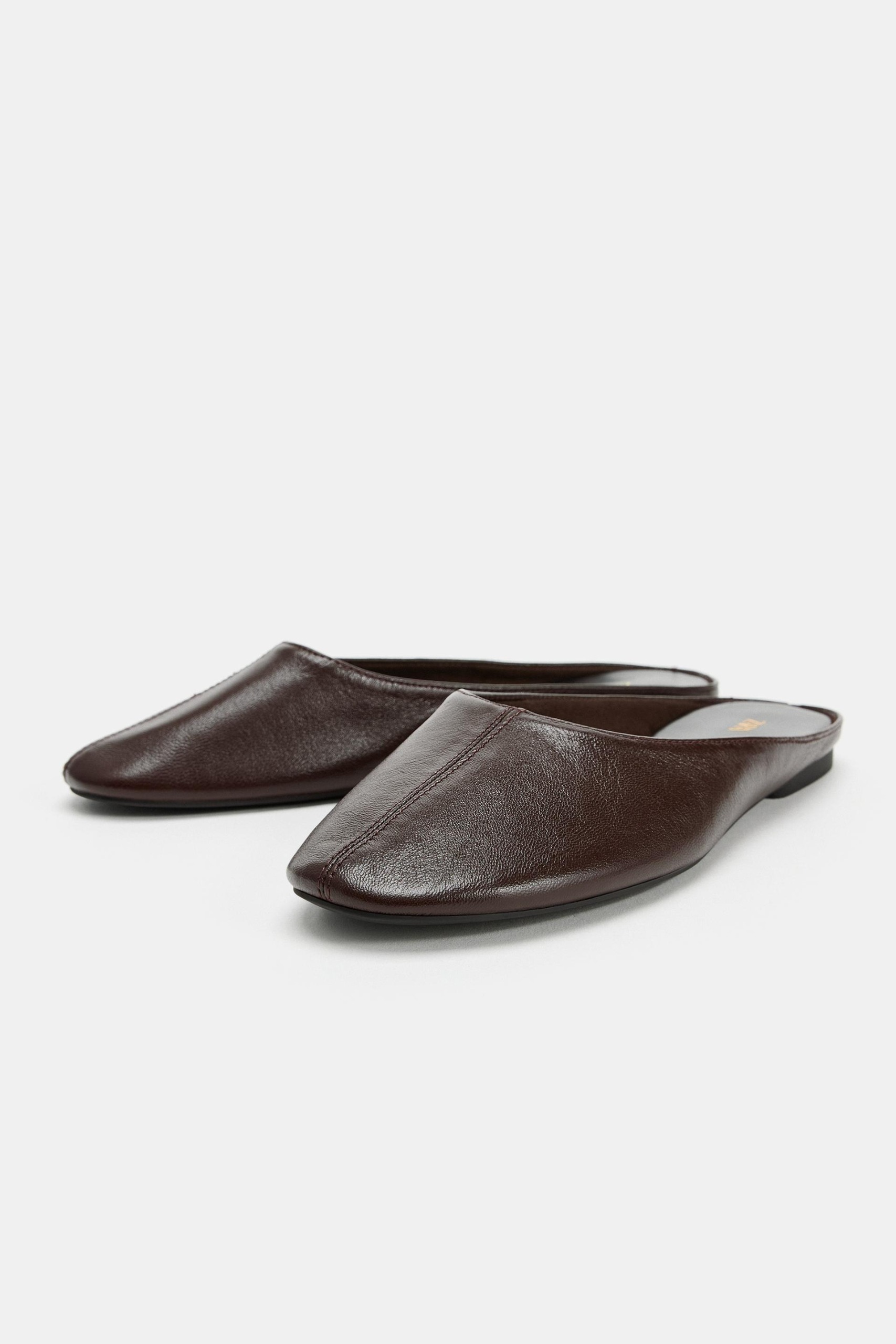 ZARA，皮革露跟鞋