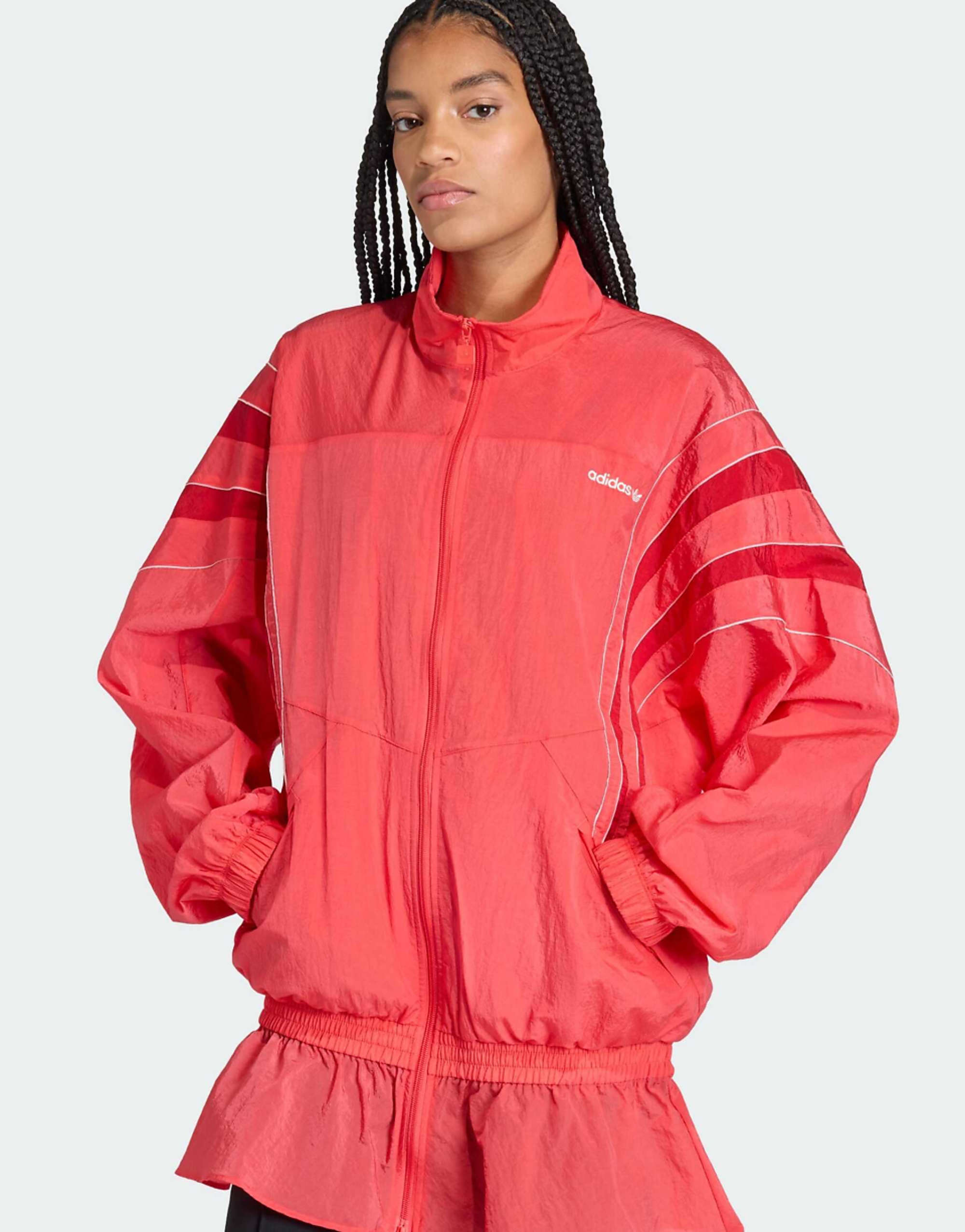 Adidas Originals Santiago 半透明紅色編織運動上衣