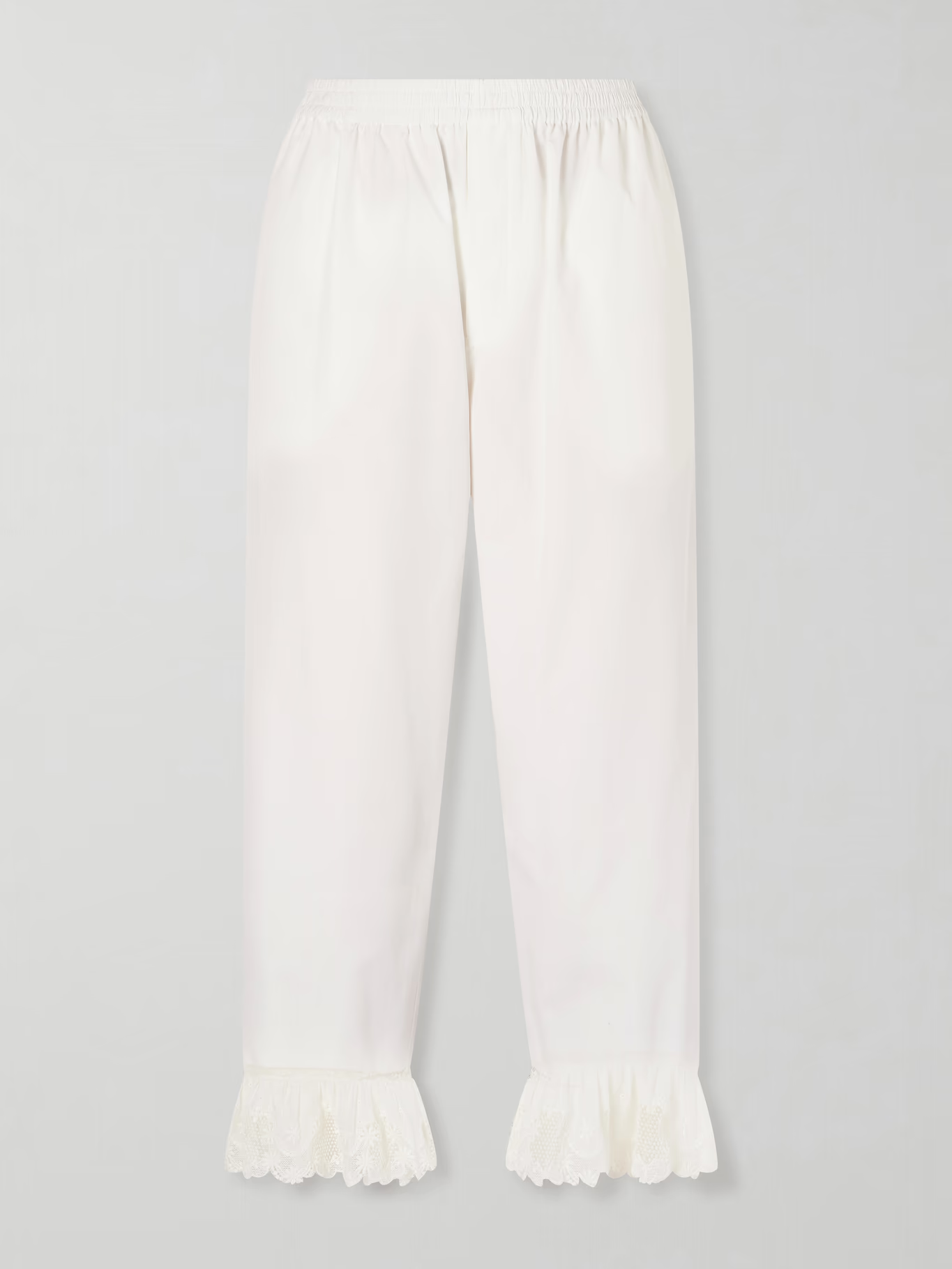 Saint Laurent，蕾絲褲腳褲