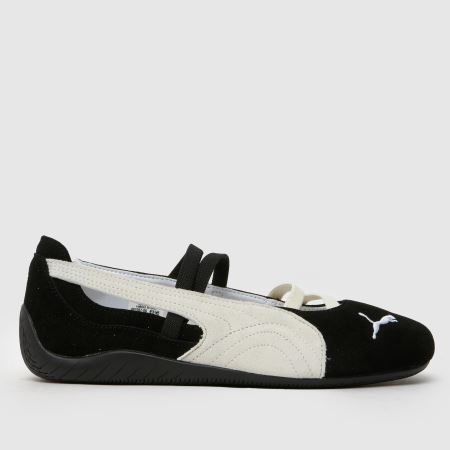 Puma Speedcat 芭蕾舞鞋黑色和紅色白色的