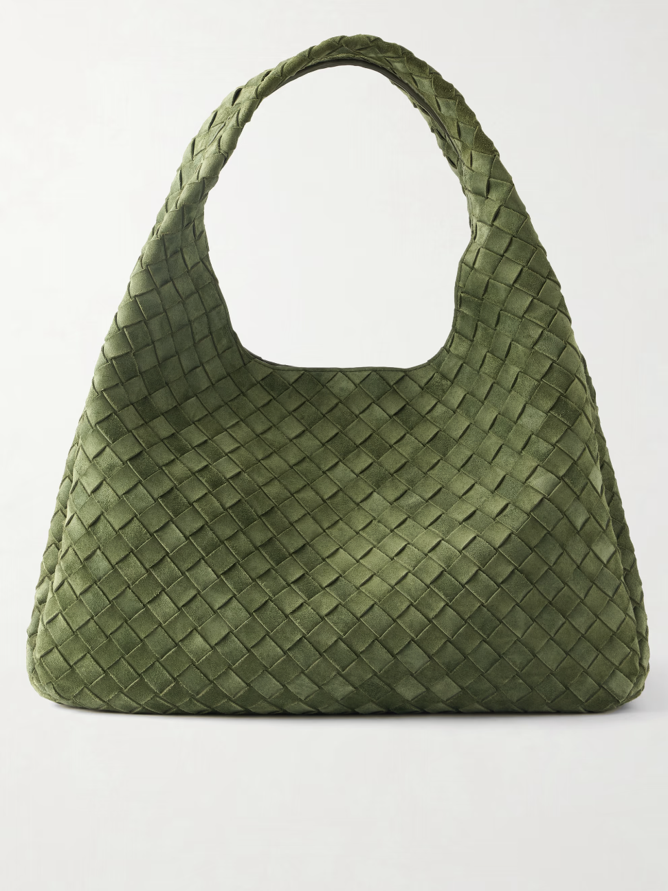 Bottega Veneta , Campana Intrecciato 絨面革單肩包