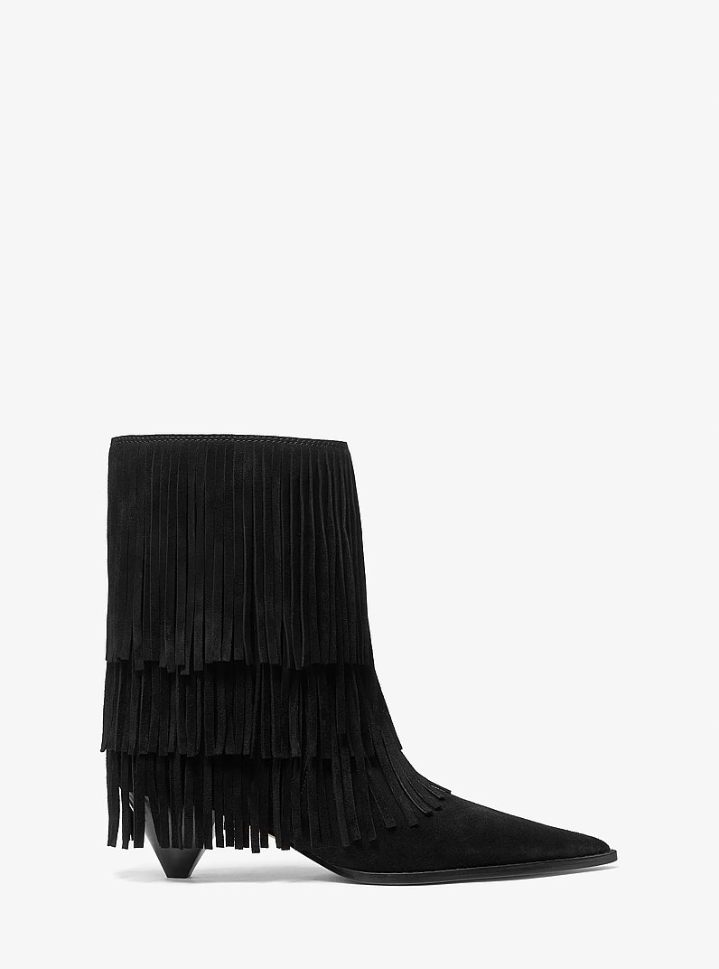 Michael Kors、Jayla 流蘇絨面革靴子