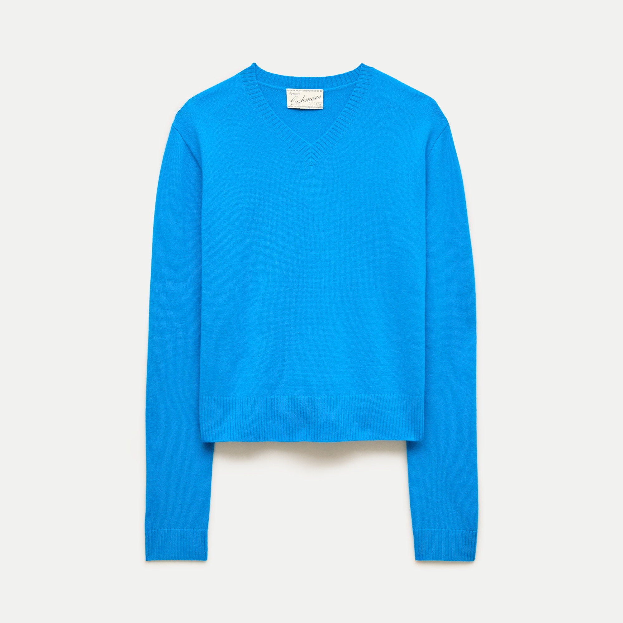 J.Crew，羊絨高 V 領毛衣