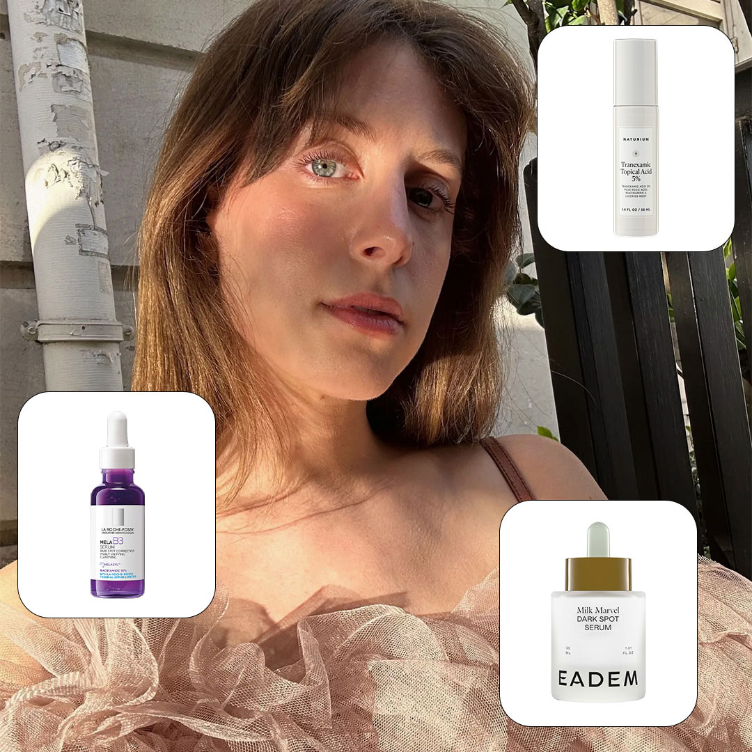 傑米施奈德 (Jamie Schneider) 測試最佳亮白精華液的照片拼貼