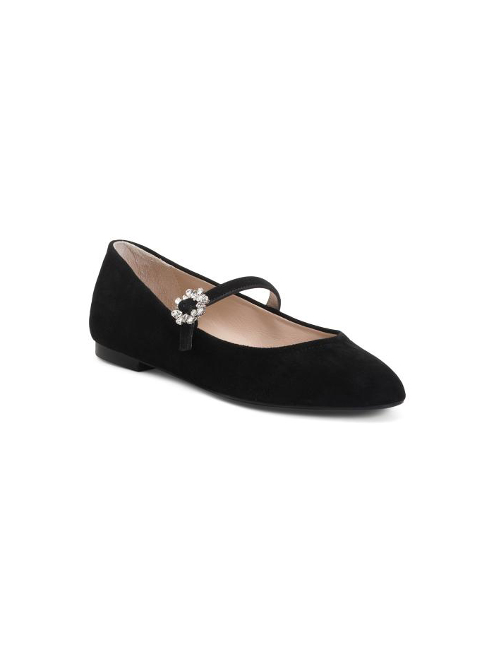 Stuart Weitzman，西班牙製造麂皮 Aura 瑪麗珍鞋