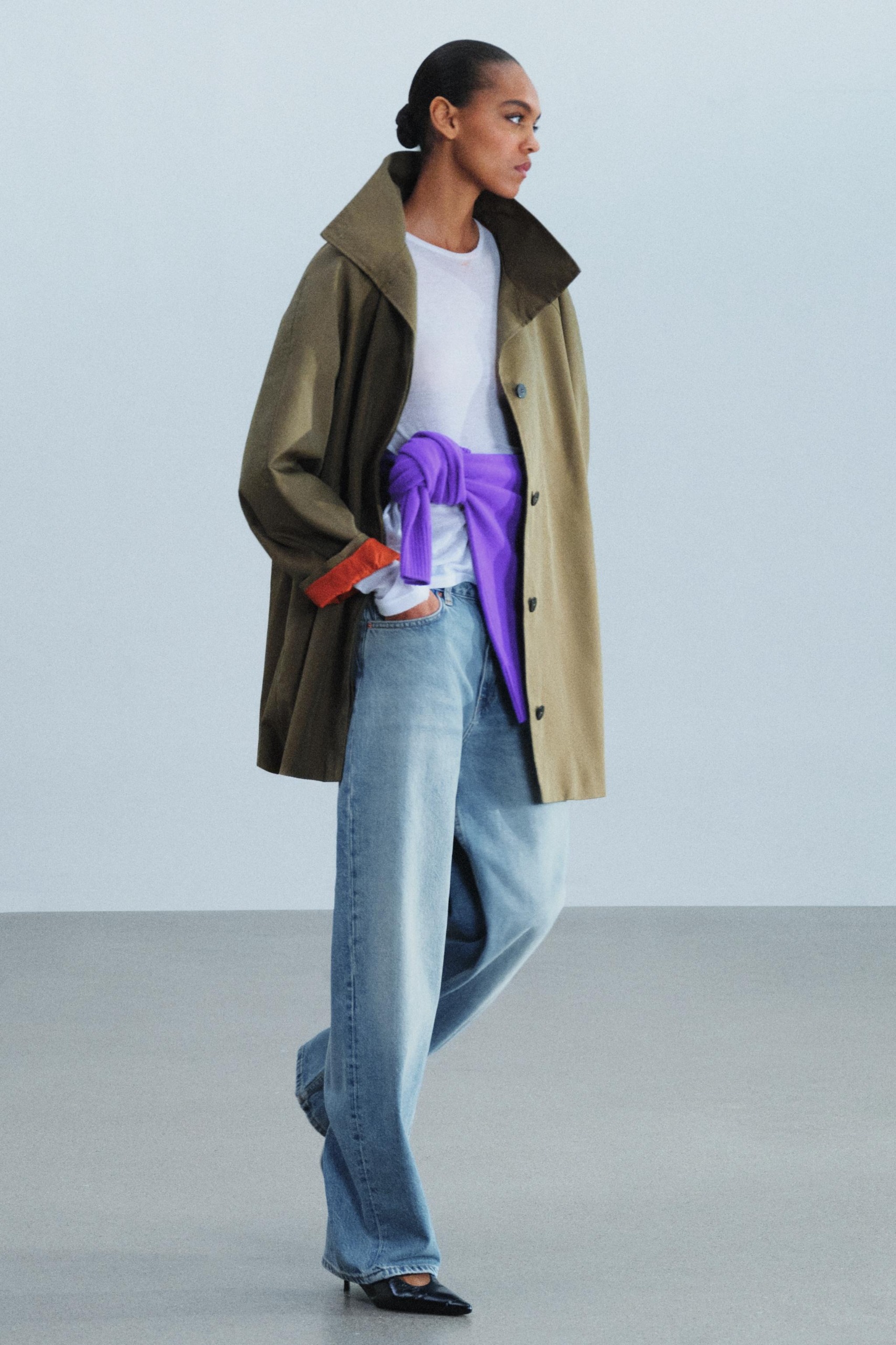 ZARA, Zw Collection 防水氣球外套 - 卡其色 - Xs