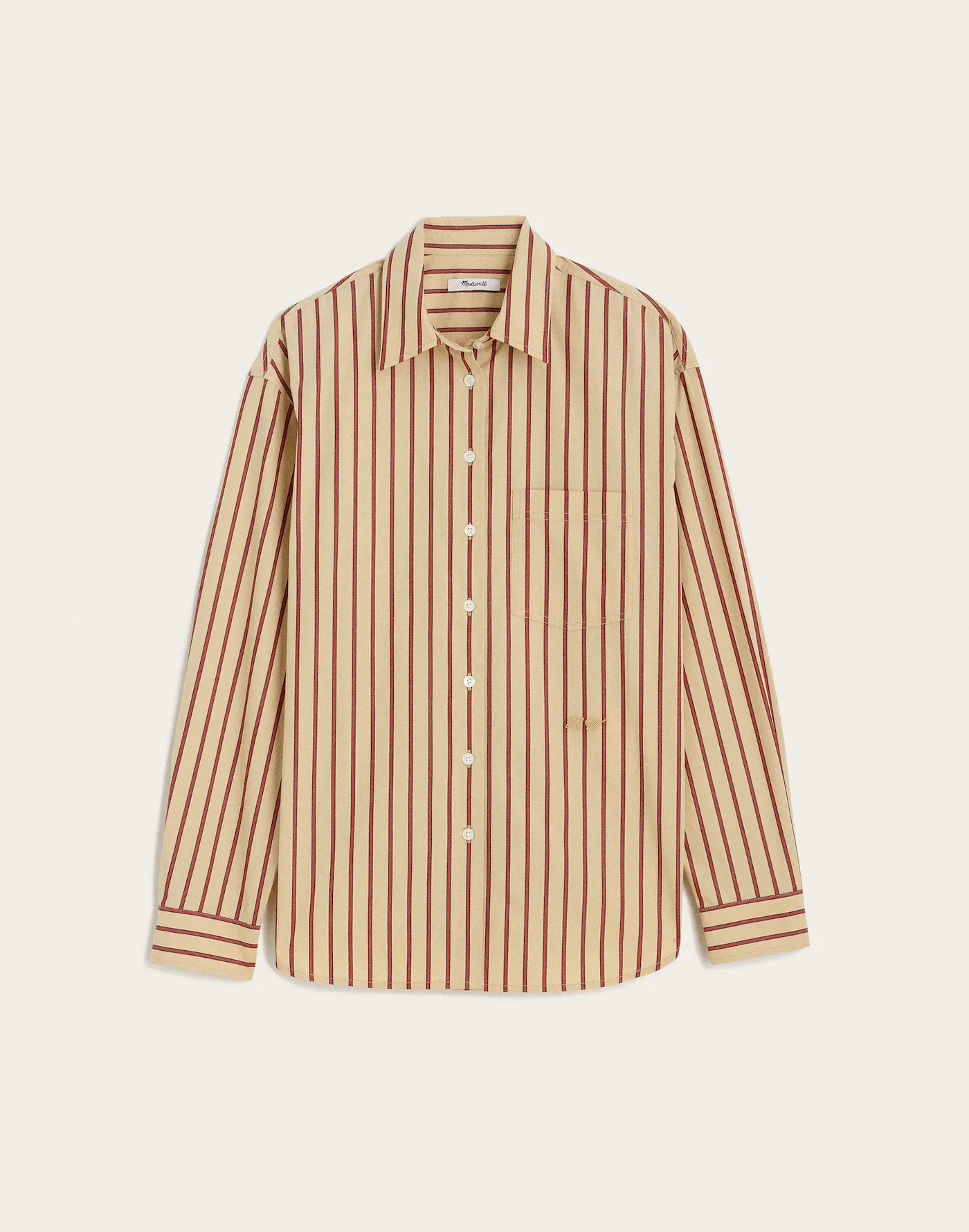 Madewell，簡約府綢襯衫