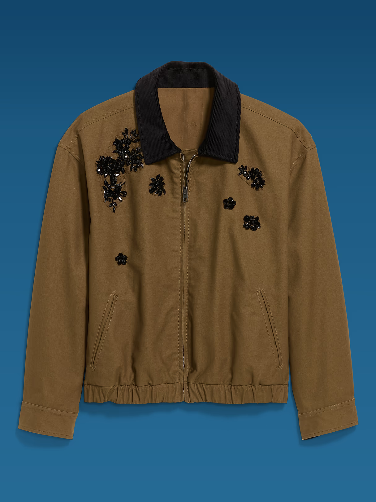 Old Navy X Altuzarra ，裝飾飛行員穀倉夾克