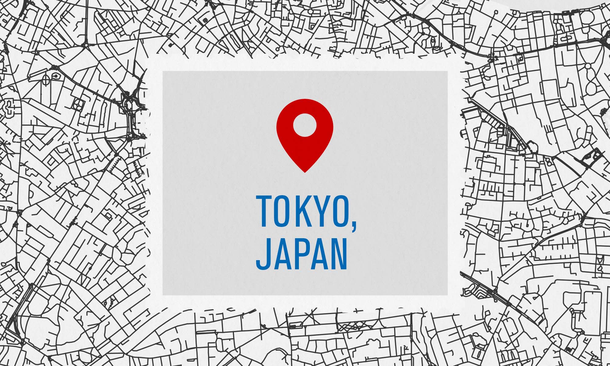 日本東京地圖圖。