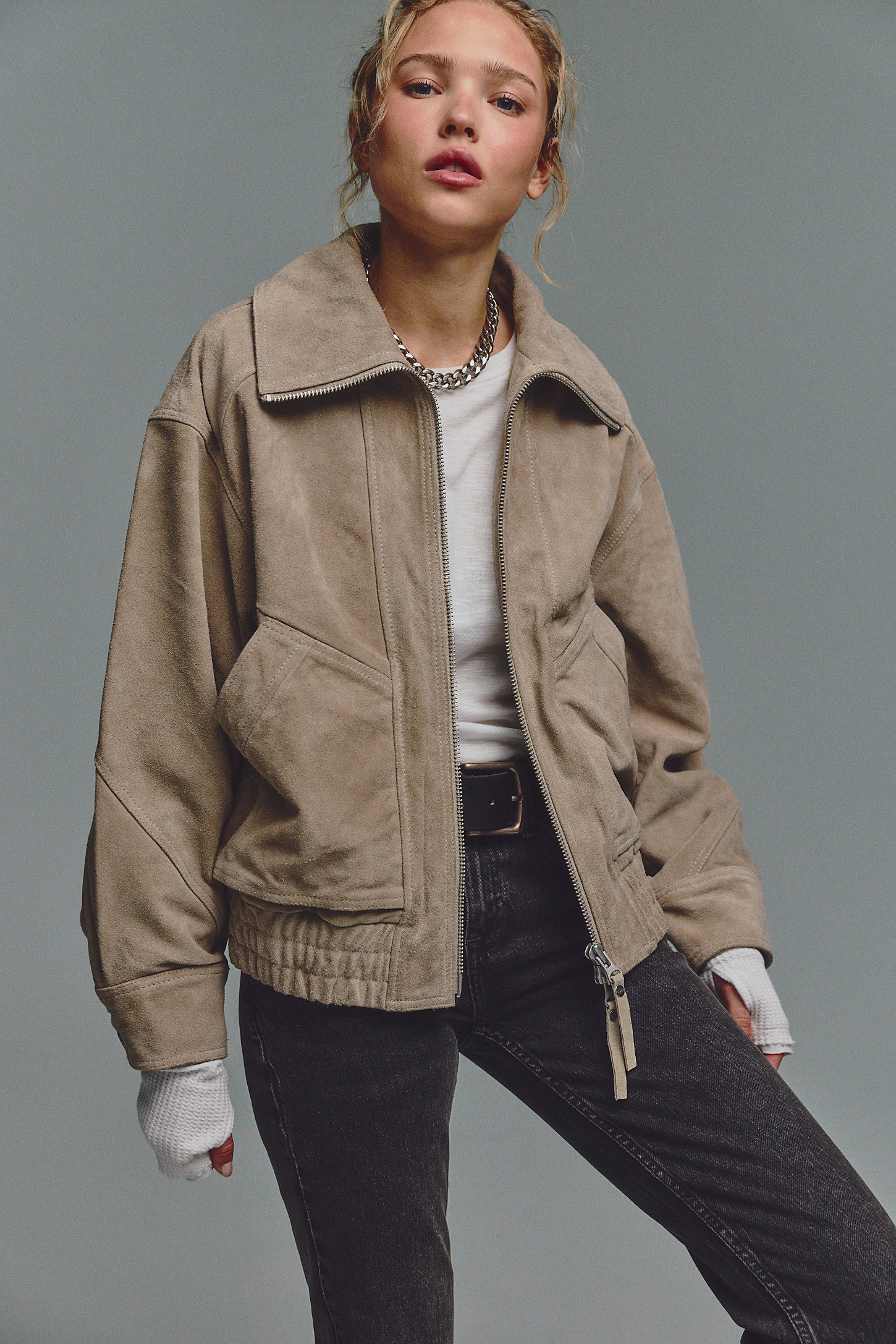Free People，We the Free Desert Moon 絨面夾克