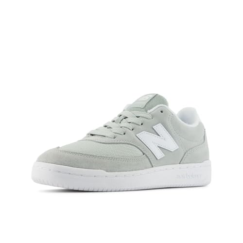 New Balance 女式 80 運動鞋，灰色物質/10% 深色海鹽，7