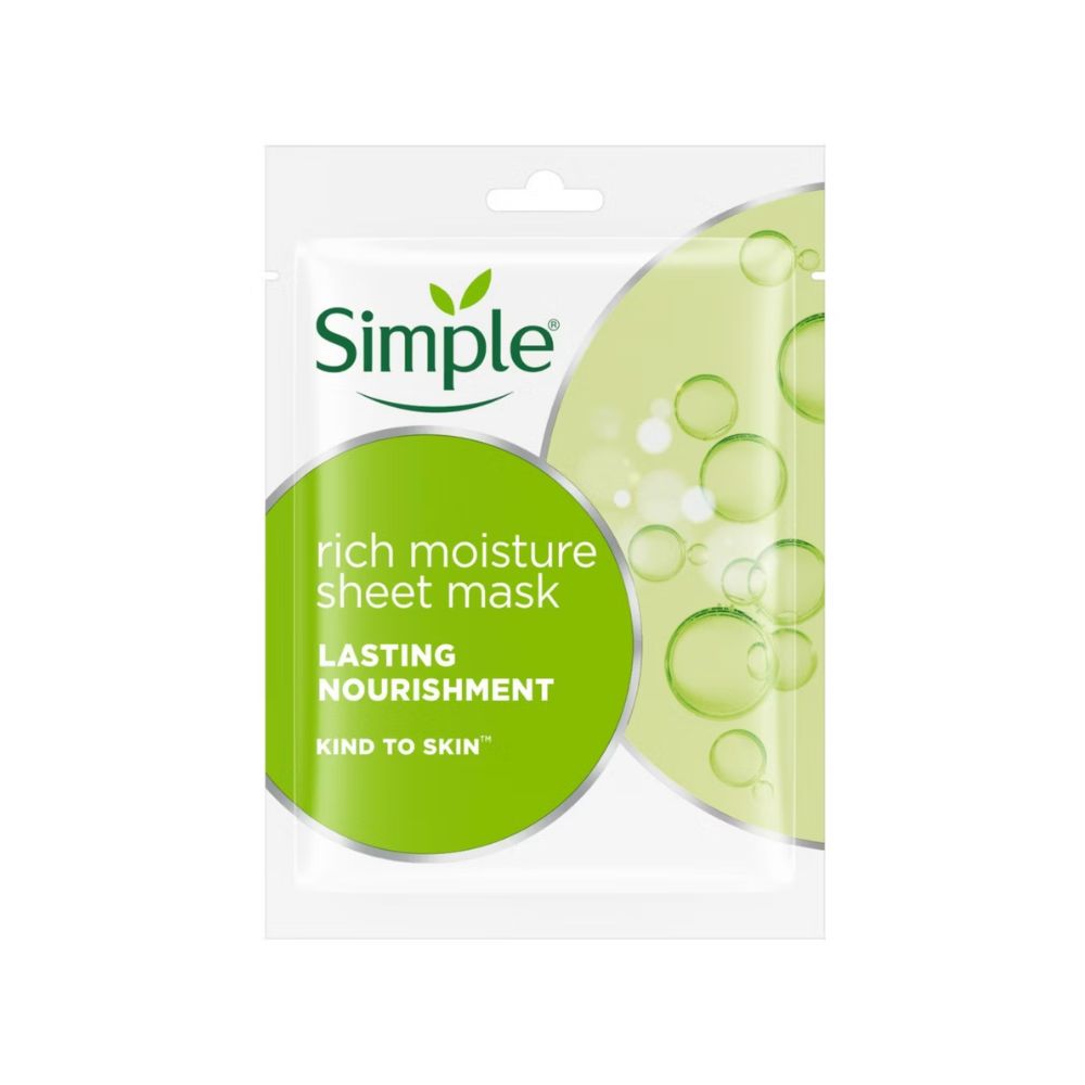 Simple, Simple 親膚保濕面膜 21 毫升 1 片