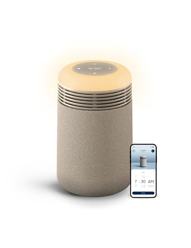 Blueair 空氣清淨器，附日出鬧鐘，適用於家庭臥室宿舍，米色
