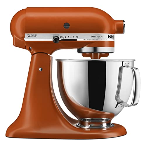 Kitchenaid Artisan，5 誇脫傾斜頭立式攪拌機，Ksm150ps，焦橙色