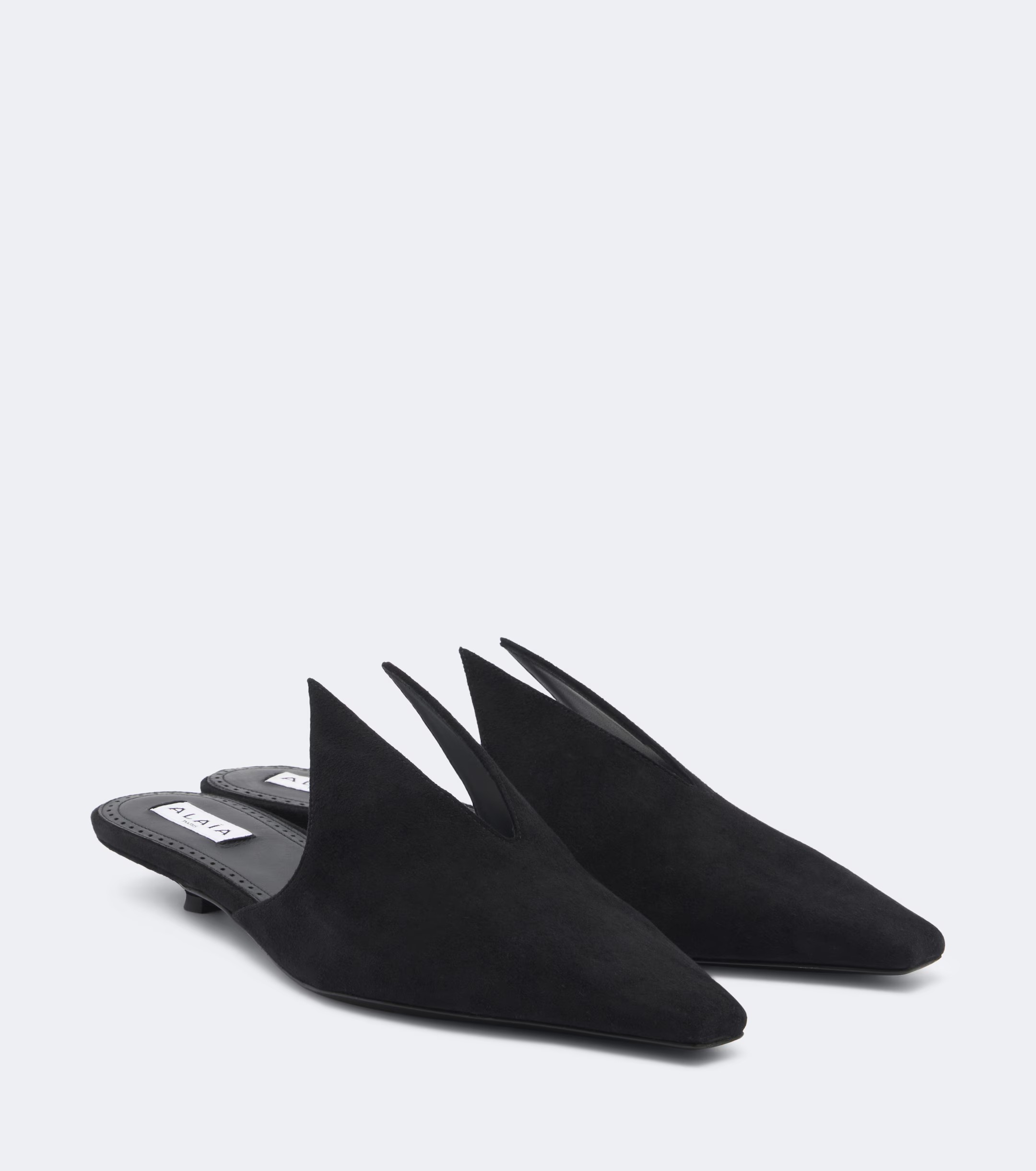 Alaia 絨面革穆勒鞋