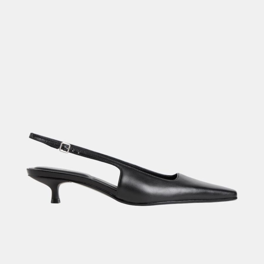 Tacón kitten Calvin Klein de piel - Negro