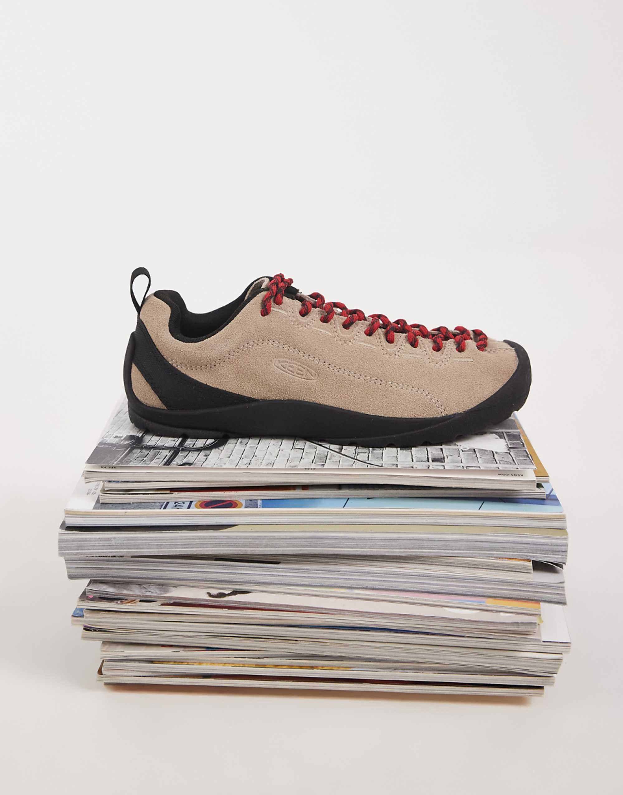 Keen Jasper 米色拉絨絨面革運動鞋