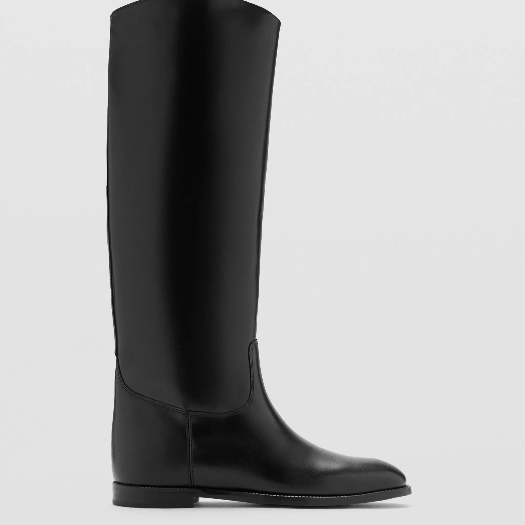 Bota alta piel