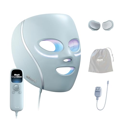 Shark Cryoglow Led 面罩，紅光療法，眼下冷卻，Fw312