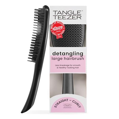 Tangle Teezer 大號終極順髮刷，直髮至捲髮，黑色