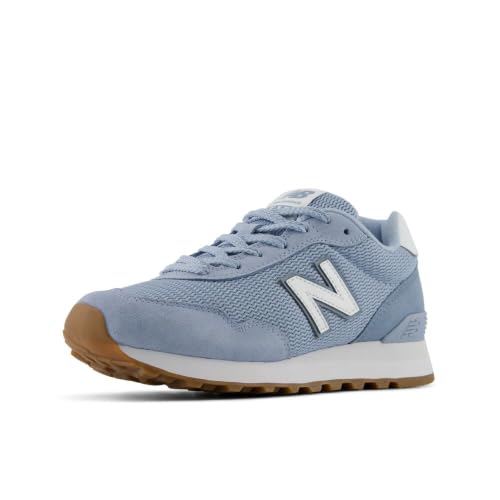 New Balance 女士 515 運動鞋，淺北極灰/nb 103 白色，6