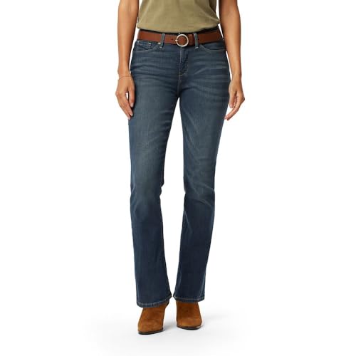 Levi Strauss 標誌性金色女式全塑形中腰微喇牛仔褲