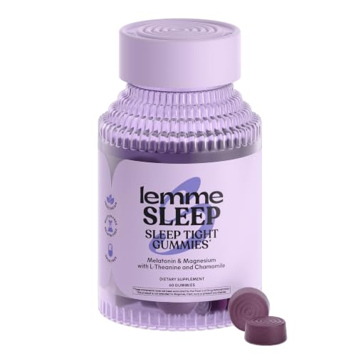 Lemme 睡眠軟糖含 5 毫克褪黑激素和洋甘菊萃取物，30 天用量