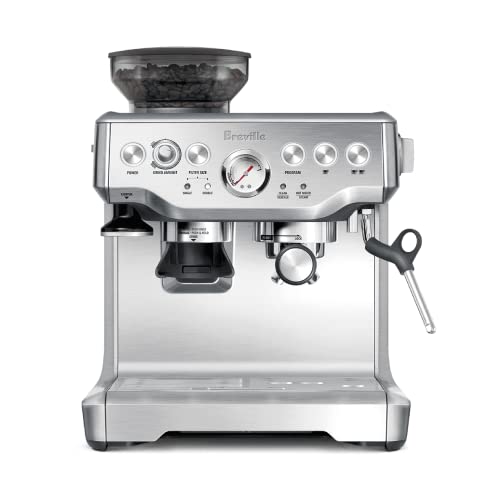 Breville Bes870xl Barista Express 濃縮咖啡機，拉絲不銹鋼