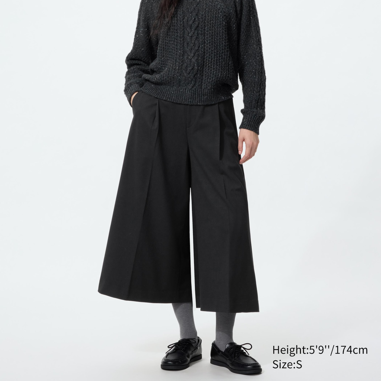 Pantalón culotte pinzas