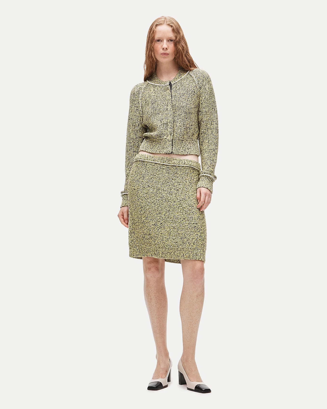 J.Crew、Eckhaus Latta X J.crew 雙色毛衣-半身裙