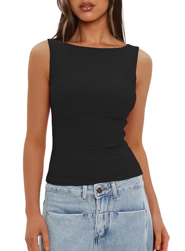 大榮女式船領背心基本款襯衫 9081 黑色 M