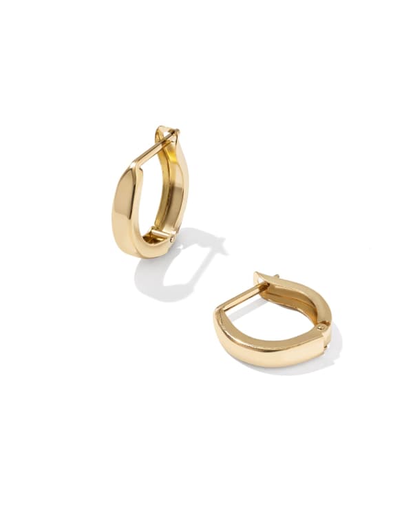 Lorena 14k 金填充小號金屬抱式耳環