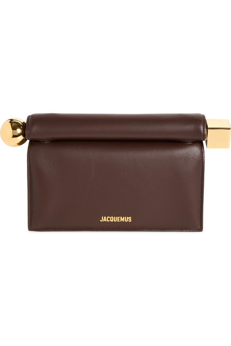 La Pochette Rond Carree;皮革手拿包